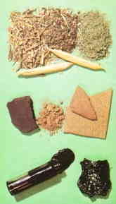 Alcuni prodotti dell'hashish.