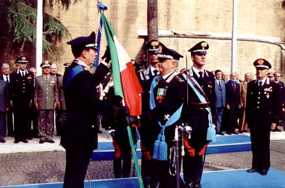 Cambio del Comandante della Scuola Ufficiali tra il GEn. D. Giorgio Piccirillo e il Gen. B. Leonardo Gallitelli