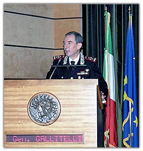 Il Comandante Generale, Gen.C.A. Leonardo Gallitelli, durante il suo discorso