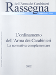 Copertina del supplemento alla Rassegna nr. 3/2002 - serie "Strumenti normativi"