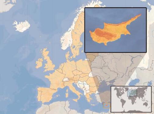 Europa. Cipro. Fonte: Wikipedia