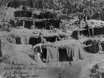 Luglio 1915 ricoveri dei Carabinieri sul monte Podgora
