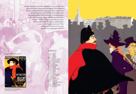 Calendario Storico dell'Arma dei Carabinieri - mese di Marzo - pittore Henri de Toulouse-Lautrec