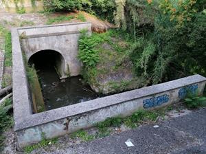 5. Almone definitivamente convogliato nella rete fognaria, poco a monte di Circ.ne Ostiense (Roma)