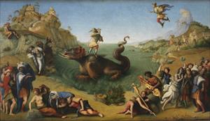 FOTO B - Perseo libera Andromeda di piero di Cosimo, l_opera si trova alla galleria degli Uffizi