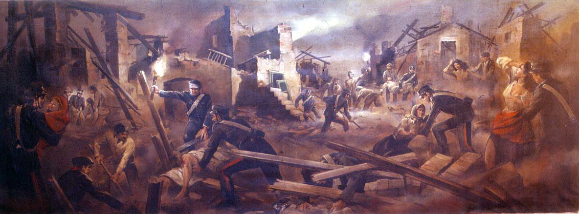 I soccorsi ai terremotati di Messina