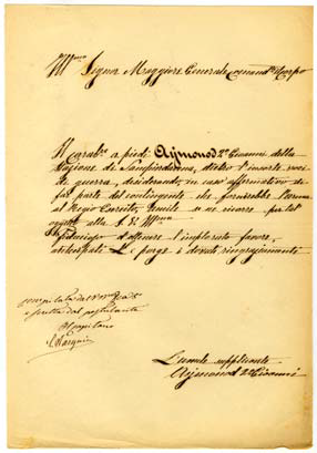 Istanze di Carabinieri per partecipare volontari  alle Campagne del 1859 (2)