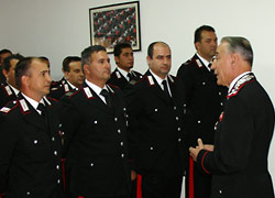 Il Comandante Generale con il personale della Compagnia Carabinieri di Tricarico (MT)