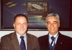 Il Dott. Franz-Hermann Bruner ed il Col. Carlo Felice Corsetti