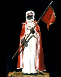 1932 - Zaptiè della scorta del Governatore di Libia, portagagliardetto e trombettiere