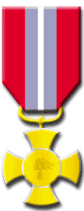 Recto della Croce d'oro al Merito dell'Arma dei Carabinieri