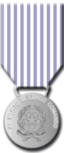 Recto della Medalglia d'argento al merito di Lungo Comando