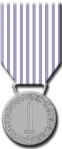 Verso della Medalglia d'argento al merito di Lungo Comando