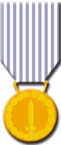 Verso della Medalglia di bronzo al merito di Lungo Comando