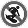 Segni grafici per segnali di divieto -Vietato l'uso dello snowboard