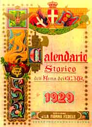 Copertina calendario 1929
