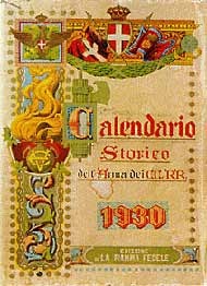 Copertina calendario 1930