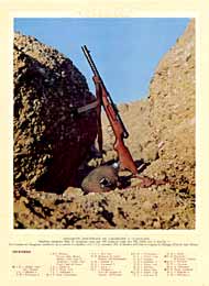 ARMAMENTO INDIVIDUALE DEI CARABINIERI A CULQUABER - Moschetto automatico Mod.38. Lunghezza canna mm. 360, lunghezza totale mm. 950, calibro mm. 9 peso Kg. 4. Per l'eroismo del Battaglione carabinieri che s'immolò a Culquaber il 21 novembre 1941, la Bandiera dell'Arma fu insignita di Medaglia d'Oro al Valor Militare.