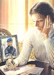 Ragazza scrive una lettera al suo Maresciallo in missione di Pace all'estero in Bosnia
