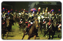 Immagine raffigurante il Carosello Storico del Reggimento Carabiniere a cavallo