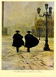 G. Castelli: Carabinieri sotto la neve a Venezia