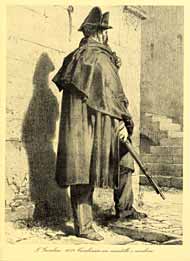 L. Gambini: 1859 - Carabiniere con Mantello e Carabina