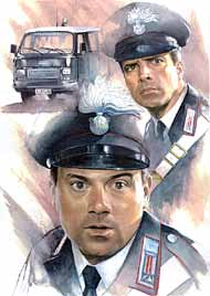 Dal film "I due Carabinieri" - Carlo Verdone e Enrico Montesano