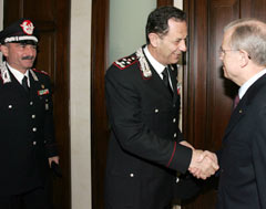 Incontro tra il Prefetto di Potenza Dr.Luciano Mauriello ed il generale Gottardo
