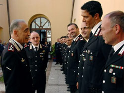 Il Comandante Generale dell'Arma Gianfrancesco Siazzu incontra il personale della Compagnia di Norcia