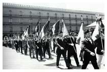 Roma, le rappresentanze delle Sezioni dell'Associazione Nazionale Carabinieri ad una Festa dell'Arma. 