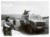 Militari dell'Arma impegnati nell'ex Jugoslavia.