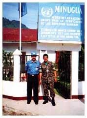 L'ingresso della sede ufficiale della missione in Guatemala.