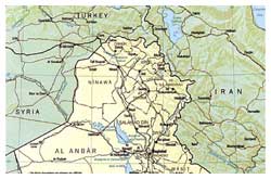 Il territorio del Kurdistan, è diviso fra tre stati diversi: Turchia,Iran e Iraq. E' proprio questa divisione geografica a non consentire, l'unità e l'autonomia politica del popolo curdo.